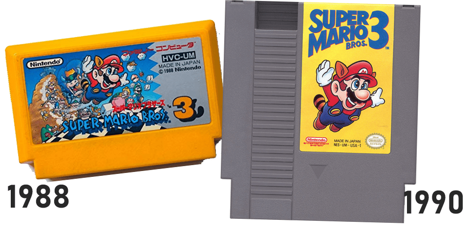 Super Mario Bros 3 The launch to the west has been delayed by a shortage of ROM chips