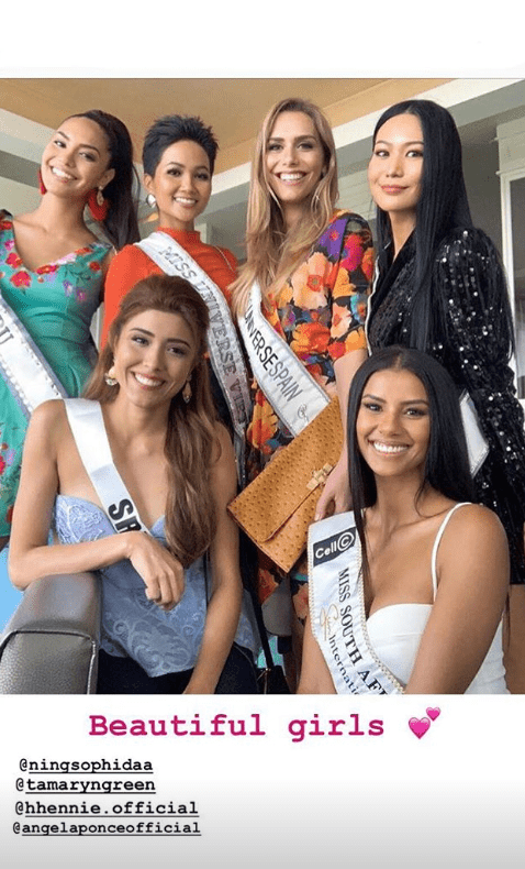 Miss Universo 2018 En Instagram Ángela Ponce España Conoce A Romina Lozano Perú Y Se Llenan