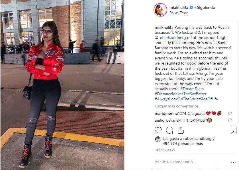 Robertsandberg And Mia Khalifa Hotporn Hd - Instagram: Mia Khalifa se separa de Robert Sandberg por motivo de trabajo |  Foto | Cine para adultos | USA | MÃ©xico | La RepÃºblica
