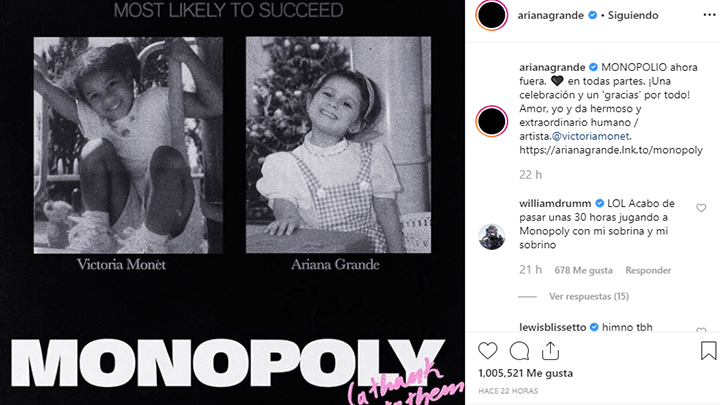 Ariana Grande Y Victoria Monét Monopoly Arrasa En Youtube