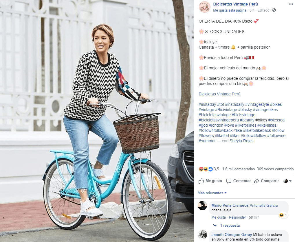 Resultado de imagen para sheyla rojas imagen de bicicleta